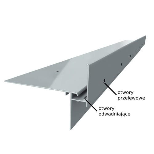 Profil okapowy W35 - do posadzek podniesiodnych-wentylowanych